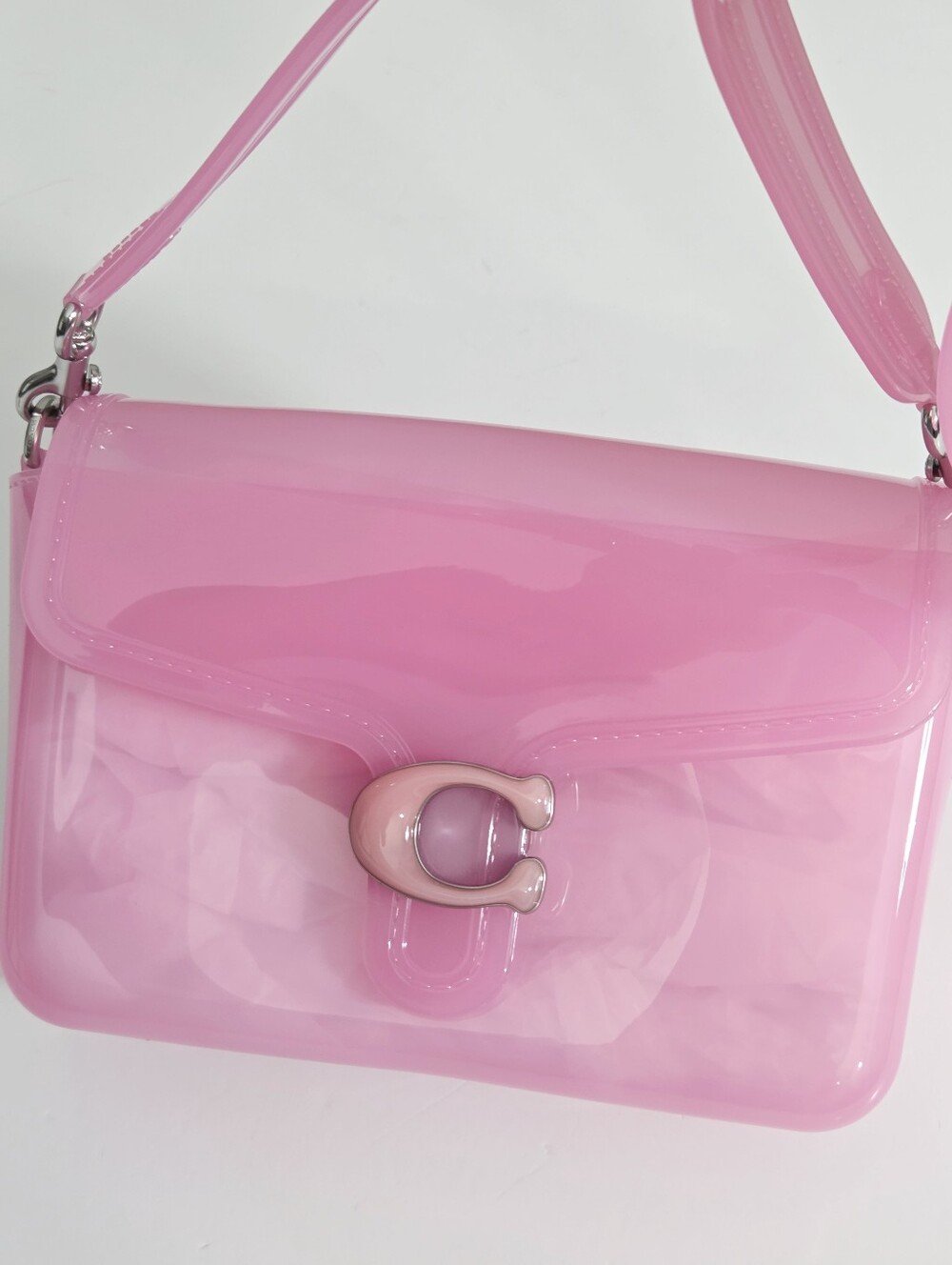 EXCELLENT RARE COACH JELLY TABBY BAG - BRIGHT PINK - Picture 4 of 11